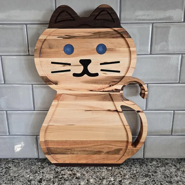 personalized cat cuttingboard